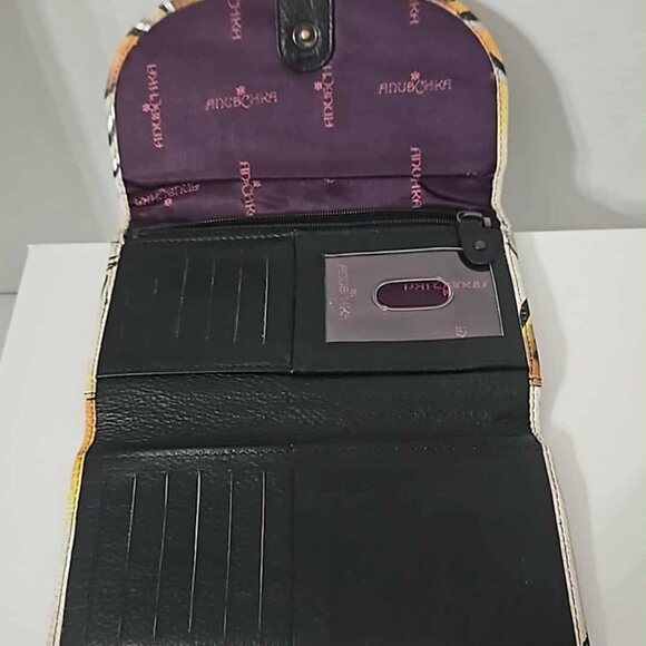 Anuschka Lotus & Dragonfly Wallet - Picture 3 of 4